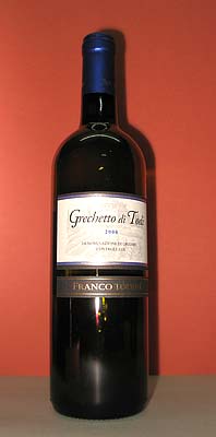 Bottiglia di vino Grechetto di Todi