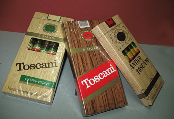 tre scatole sigari toscani